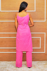 Blush Pink Lucknavi Chikankari Suit